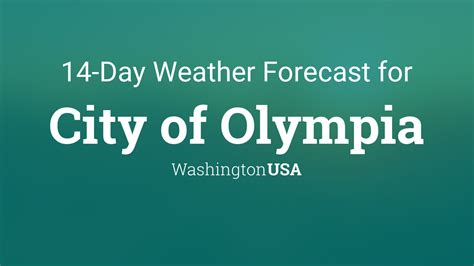 olympia weather forecast